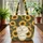 Sleeping White Cat Sunflowers Name Floral Wreath Everyday Carry Gift for Cat Lover Quilted Tote Bag - 3