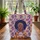 Afro-Caribbean Woman Afro Hair Hoop Earrings Organic Swirls Botanical Everyday Carry Gift Quilted Tote Bag - 3