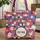 Three Poodles in Various Poses Hoop Frame Storybook Caps - Everyday Carry Gift Quilted Tote Bag - 1
