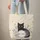 Black Cat Lavender 'Your Name' Floral Wreath - Everyday Carry Tote for Cat Lovers Quilted Tote Bag - 6