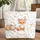 Fox Bear Bunny Woodland Wildflower Name Wreath - Wildlife Lover Everyday Carry Travel Gift Quilted Tote Bag - 1