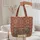 Middle Eastern Market Figures Geometric Floral Pottery - Everyday Carry Gift Quilted Tote Bag - 5