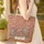 Middle Eastern Market Figures Geometric Floral Pottery - Everyday Carry Gift Quilted Tote Bag - 4