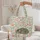Curled Tabby Cat Flowers - Everyday Carry Gift for Cat Lover Quilted Tote Bag - 5
