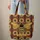 Black Bee Botanical Sunflowers Leaves Vertical Stripes Curved Scroll Everyday Carry Gift Quilted Tote Bag - 6