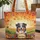Australian Shepherd Wildflowers Autumn Leaves - Everyday Carry Dog Lover Gift Quilted Tote Bag - 1