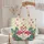 Pink Flamingos Heart Tropical Foliage Floral Wreath – Everyday Carry Gift Quilted Tote Bag - 5