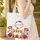 Orange White Cats Green Eyes Personalized Swirling Floral Vines Everyday Carry Gift for Cat Lover Quilted Tote Bag - 4
