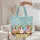 Three Cartoon Horses Patchwork Fence Confetti Name Scroll - Everyday Carry Gift Quilted Tote Bag - 5