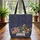 Bald Eagle American Flag Liberty Bell Independence Day Everyday Carry Gift for History Lover Quilted Tote Bag - 3