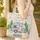 Vintage Camper Trailer Seashells Starfish Beach - Travel Essentials Gift for Camper Lover Quilted Tote Bag - 4