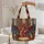 Majestic Red Dragon Ornate Book Spines Floral Damask - Everyday Carry Gift for Dragon Lover Quilted Tote Bag - 5