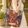 Majestic Red Dragon Ornate Book Spines Floral Damask - Everyday Carry Gift for Dragon Lover Quilted Tote Bag - 4