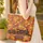 Ornate Steam Train Autumn Foliage - Travel Essentials for Train Lovers Quilted Tote Bag - 4