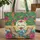 Tropical Palm Hibiscus Beach Lounge Chairs Ocean Scene - Travel Essentials Quilted Tote Bag - 1