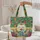 Tropical Palm Hibiscus Beach Lounge Chairs Ocean Scene - Travel Essentials Quilted Tote Bag - 5