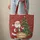 Santa Claus Christmas Tree Personalized Name - Christmas Holiday Gift Quilted Tote Bag - 6