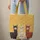 Three Alpacas Floral Leaves Stars - Alpaca Lover Everyday Carry Gift Quilted Tote Bag - 6