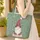 Personalized Festive Gnome Winter Foliage Snowflakes Christmas Gift Quilted Tote Bag - 4