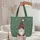 Personalized Festive Gnome Winter Foliage Snowflakes Christmas Gift Quilted Tote Bag - 5