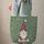 Personalized Festive Gnome Winter Foliage Snowflakes Christmas Gift Quilted Tote Bag - 6