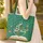 Open Antique Book Lily of the Valley Butterflies Botanical Wreath - Everyday Carry Gift Quilted Tote Bag - 4