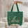 Open Antique Book Lily of the Valley Butterflies Botanical Wreath - Everyday Carry Gift Quilted Tote Bag - 5