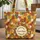 Maple Oak Birch Leaves Scattered Wreath Personalized - Everyday Carry Gift Quilted Tote Bag - 1