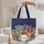 Colorful Patchwork Cats Floral Wreath - Everyday Lifestyle Carry Gift for Cat Lover Quilted Tote Bag - 5