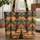 Teepee Mountain Sun Moon Western Sign Everyday Carry Gift Quilted Tote Bag - 1