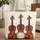 Vibrant Ornate Violins Floral Wreath Everyday Carry - Music Lover Gift Quilted Tote Bag - 1
