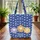 Cartoon Sheep Fluffy Clouds Heart Name - Everyday Carry Gift for Kids Quilted Tote Bag - 3
