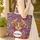 Cat Face Swirling Lines Frame - Everyday Carry Gift for Cat Lover Quilted Tote Bag - 4