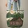 Rustic Log Cabin Mountain Sun Bamboo Sign Personalized - Everyday Carry Gift Quilted Tote Bag - 6