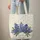 Bluebonnet Botanical Filigree Flowers - Everyday Carry Gift Quilted Tote Bag - 6