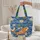 Ornate Koi Fish Water Lily Everyday Carry Gift Quilted Tote Bag - 5