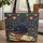 Black Cat Books Sleeping Folk Art Botanicals - Everyday Carry Bookworm Gift Quilted Tote Bag - 1
