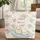 Fluffy Blue Eyed Cat Pink Roses Star Flowers Everyday Carry Gift for Cat Lover Quilted Tote Bag - 1