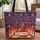 Majestic Red Dragon Open Book Magical Bookshelves Fantasy Scene - Book Lover Everyday Carry Gift Quilted Tote Bag - 1