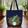 Lily of the Valley Fern Stardust Wreath - Everyday Carry Gift Quilted Tote Bag - 3