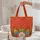 Folk Art Chickens Roosters Ginkgo Leaves Floral Hoop - Everyday Carry Gift for Chicken Lover Quilted Tote Bag - 5
