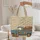 Vintage Blue Pickup Truck Laden with Patchwork Autumn Leaves - Everyday Carry Gift Quilted Tote Bag - 5