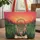 Ornate Dreamcatcher Flowing Feathers Sunset Gradient Pine Forest Landscape - Everyday Carry Gift Quilted Tote Bag - 1