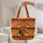 African Woman Profile Headwrap Hoop Earring Everyday Carry Gift for Women Quilted Tote Bag - 5
