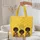 Afro Women Folk Art Floral Wreath Personal Name - Everyday Carry Gift for Women Quilted Tote Bag - 5