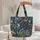 Personalized Floral Wreath Name Moonlit Lily of the Valley House Scene - Everyday Carry Gift Quilted Tote Bag - 5