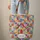 Personalized Name Patchwork House Buttons Fabric Squares - Everyday Carry Gift Quilted Tote Bag - 6