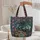 Black Dragon Antique Books Botanical Flowers - Everyday Carry Dragon Book Lover Gift Quilted Tote Bag - 5