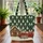 Cozy Log Cabin Red Pickup Christmas Gifts Snowy Pine - Christmas Everyday Carry Quilted Tote Bag - 3