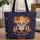 Marigold Sugar Skull Calavera Floral Wreath - Everyday Carry Gift for Calavera Lover Quilted Tote Bag - 1